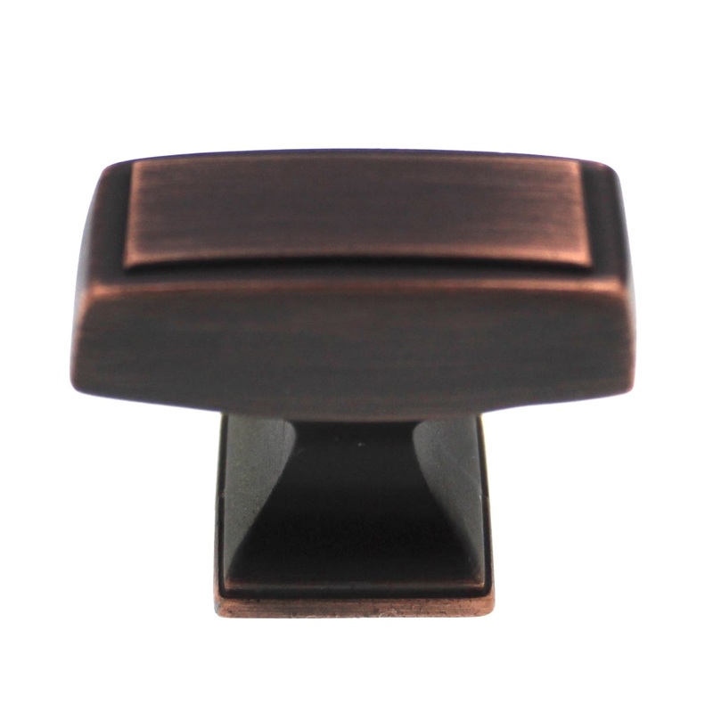 Amerock Mulholland Oil-Rubbed Bronze 1 1/2 Rectangle Cabinet Knob BP535342ORB