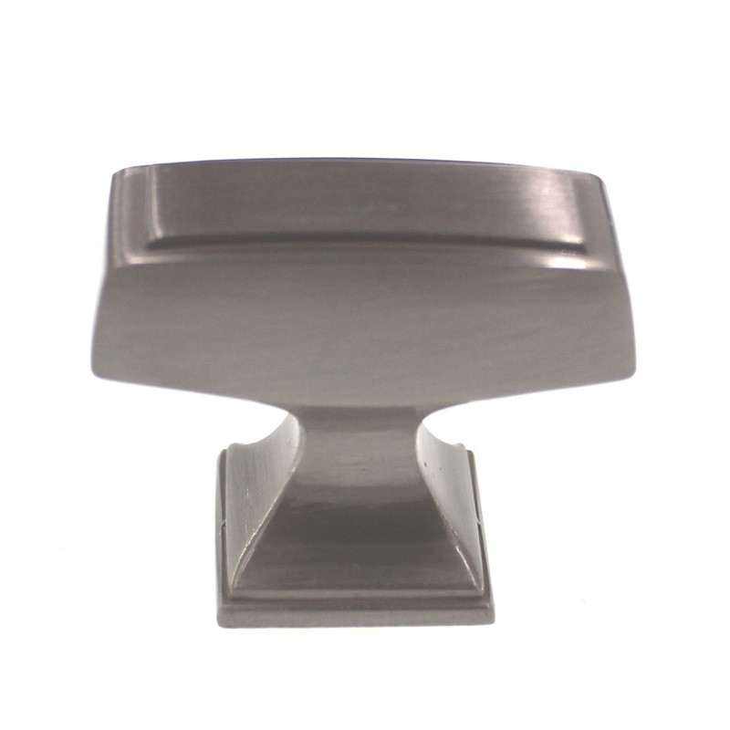 Amerock Mulholland Satin Nickel 1 1/2 Rectangle Cabinet Knob BP535342G10