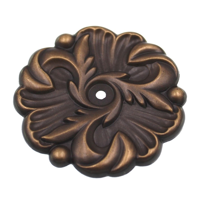Amerock Provincial Antique English 2 3/4 Round Cabinet Knob Backplate BP3408-AE
