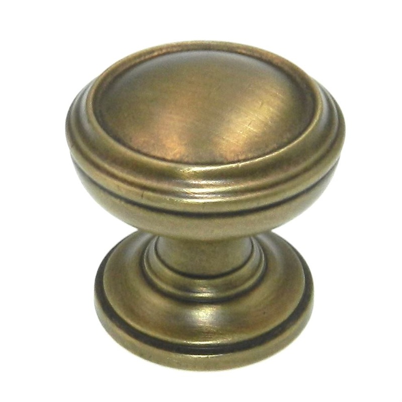 Amerock Revitalize Gilded Bronze 1 1/4 Ringed Cabinet Knob BP55342GB