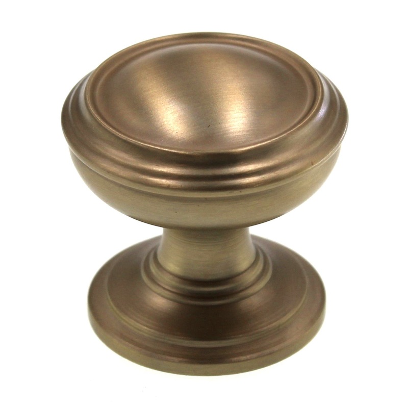 Amerock Revitalize Golden Champagne 1 1/4 Ringed Cabinet Knob BP55342BBZ