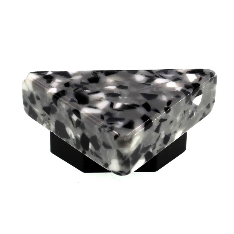 Amerock Speckled Gray 5/8 Ctr. Triangle Cabinet Finger Pull BP5534SPG