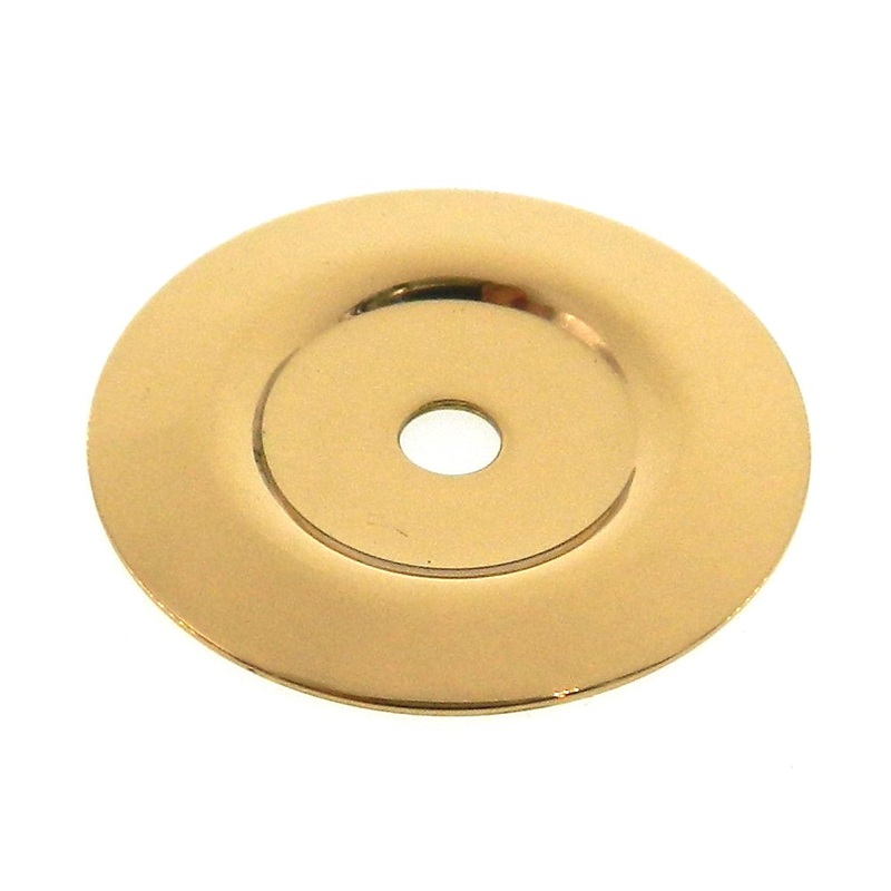 Belwith Keeler Solid Brass 1 1/4 Round Backplate For Cabinet Knobs
