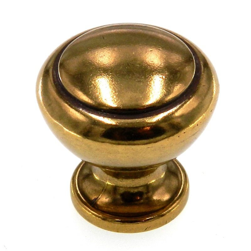 Belwith Tranquility Lancaster Hand Polished Brass 1 1/4 Cabinet Knob P548-LP
