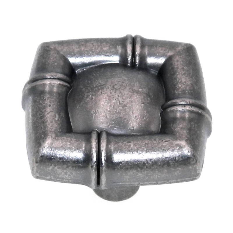 Hickory Hardware Bamboo Black Nickel Vibed 1 1/8 Square Cabinet Knob