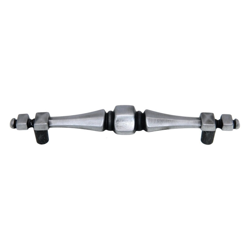 Hickory Hardware Cavalier Antique Pewter 4 1/4 Ctr. Cabinet Bar Pull P132-AP