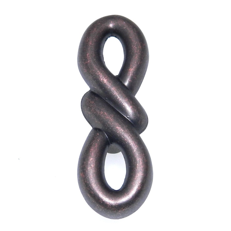 Hickory Hardware French Twist Dark Antique Copper 2 Knot Cabinet Knob