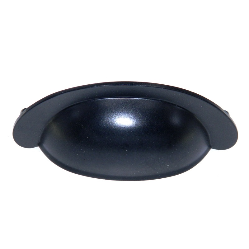 Hickory Hardware Modus Matte Black 2 3/4 Ctr. Cabinet Cup Pull Handle P2626-MB