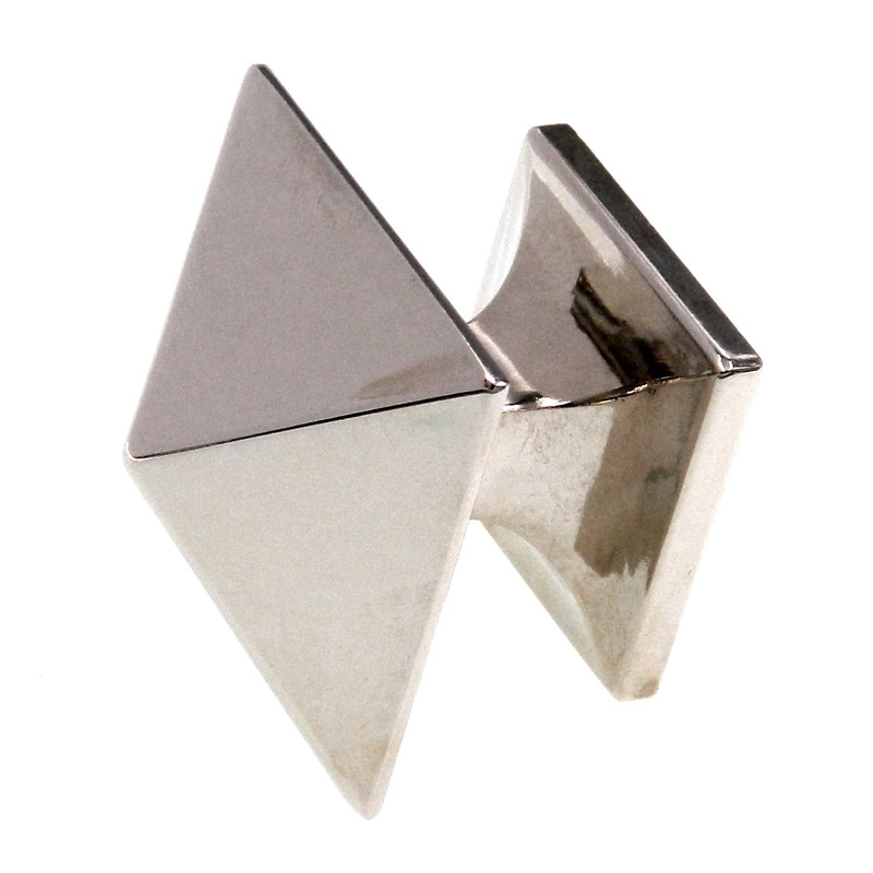 Hickory Hardware Studio Bright Nickel 1 1/4 Rectangle Cabinet Knob