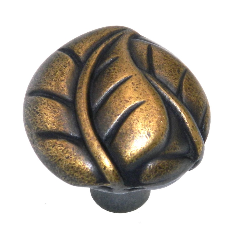 Hickory Hardware Touch of Spring Windsor Antique 1 1/4 Leaf Cabinet Knob