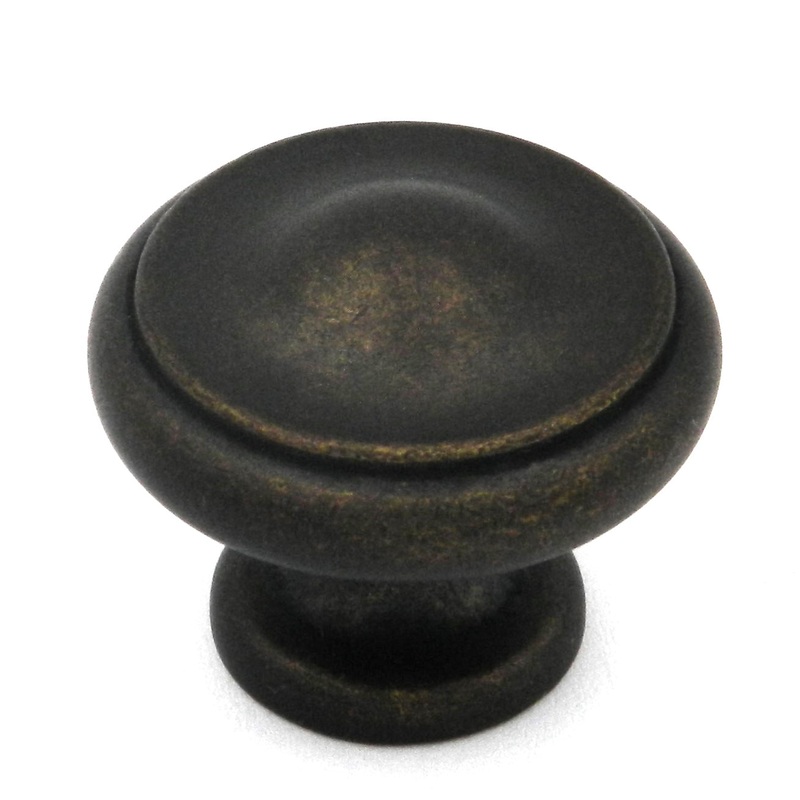 10 Pack Oxford Windover Antique 1 3/16 Knob Keeler Hickory Hardware 54129