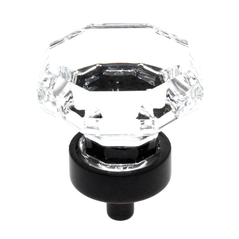 Amerock 1 5/16 Octagon Cabinet Knob Clear Oil-Rubbed Bronze BP55268CORB