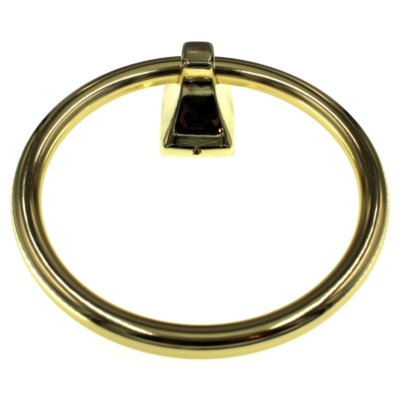Amerock Accents Polished Brass 6 Metal Bath Towel Ring 52152