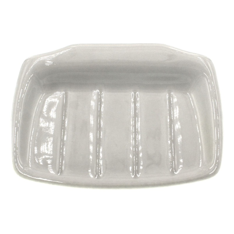 Amerock Accents White 4 1/2 Bath Soap Dish Wall Mounted 52429