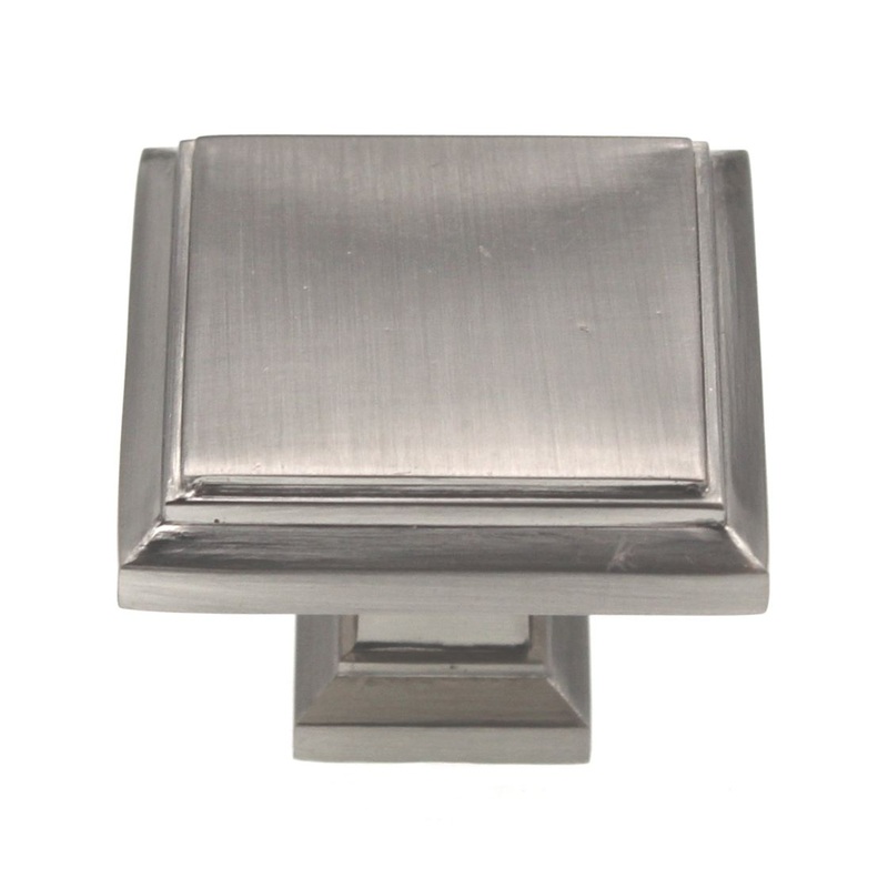 Amerock Appoint 1 1/4 Square Cabinet Knob Satin Nickel BP36758G10