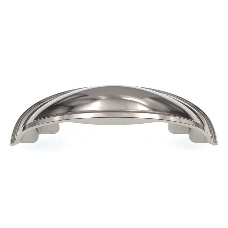 Amerock Ashby 3 and 4 Ctr Drawer Cup Pull Polished Nickel BP36640PN