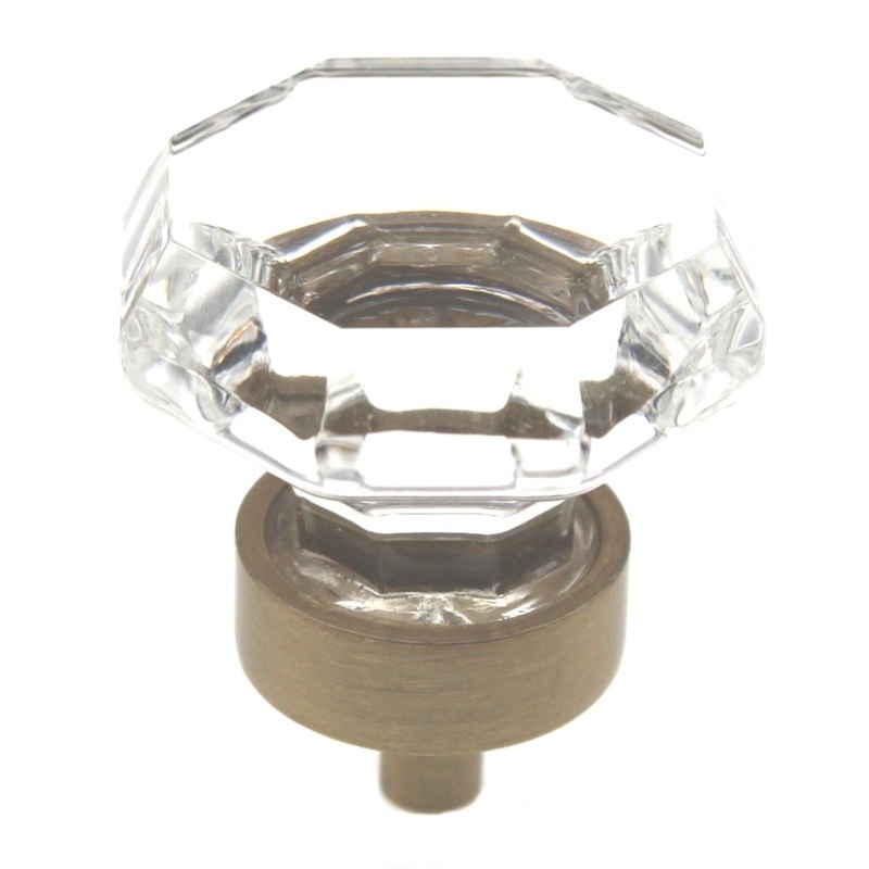 Amerock Classics 1 5/16 Octagon Cabinet Knob Clear Golden Champagne BP55268CBBZ