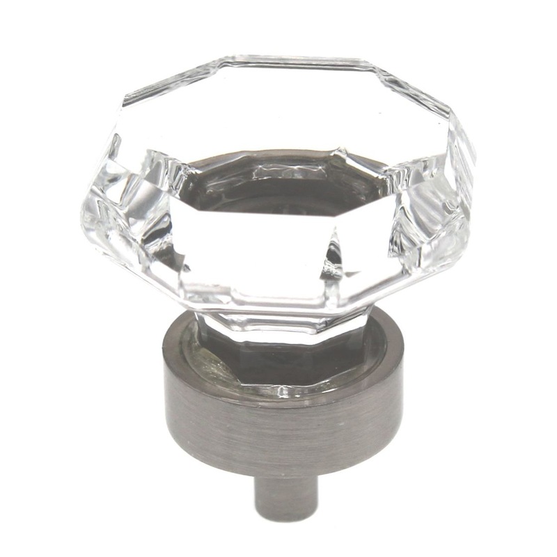 Amerock Classics 1 5/16 Octagon Cabinet Knob Clear Satin Nickel BP55268CG10