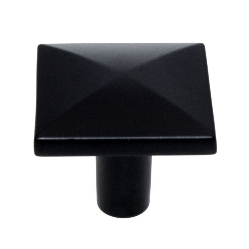 Amerock Extensity 1 1/8 Square Cabinet Knob Flat Black BP29370FB