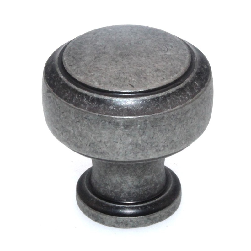 Amerock Highland Ridge 1 3/16 Round Cabinet Knob Aged Pewter BP55312AP