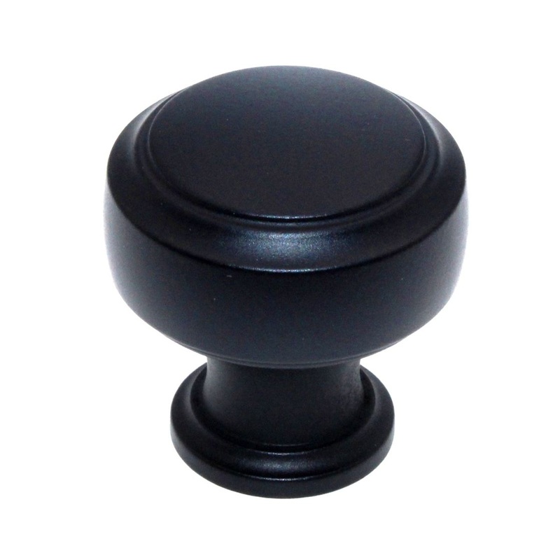 Amerock Highland Ridge 1 3/16 Round Cabinet Knob Black Bronze BP55312BBR