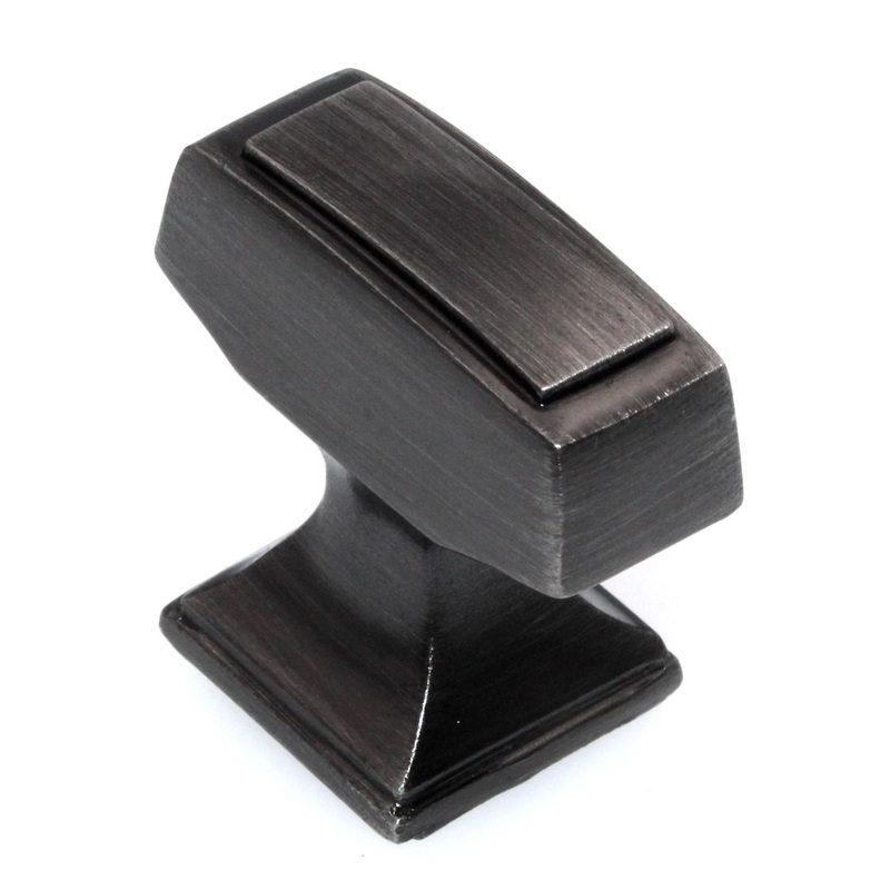 Amerock Mulholland 1 1/4 Rectangle Cabinet Knob Gunmetal BP53029GM