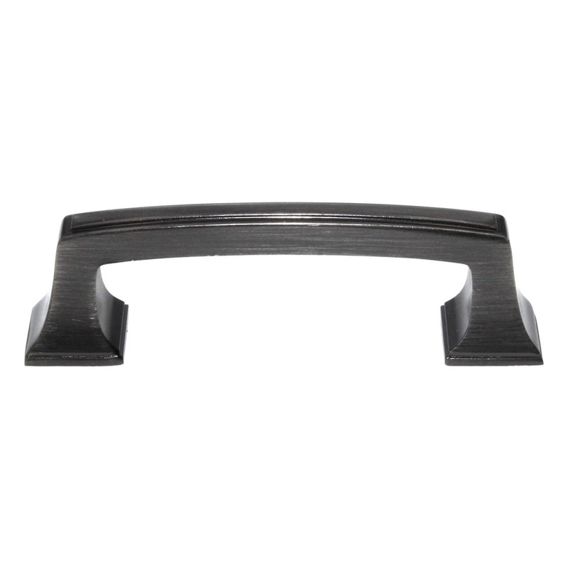 Amerock Mulholland 3 Ctr Cabinet Arch Pull Gunmetal BP53030GM