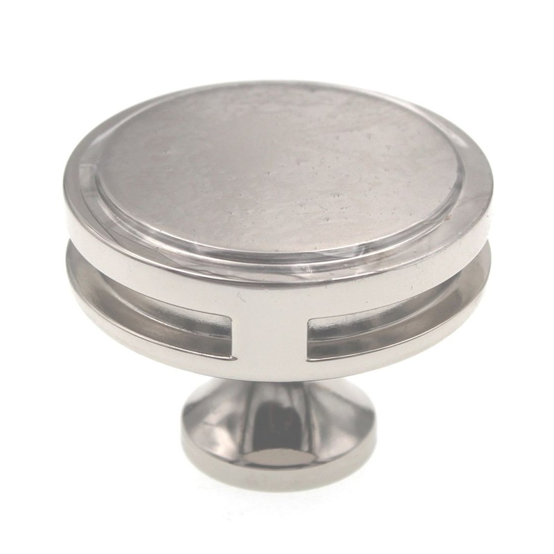 Amerock Oberon 1 3/4 Round Cabinet Knob Polished Nickel BP36604PN