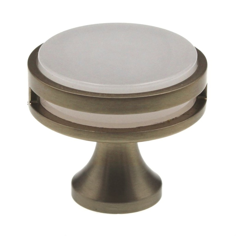 Amerock Oberon 1 3/8 Round Cabinet Knob Golden Champagne Frosted BP36608BBZFA