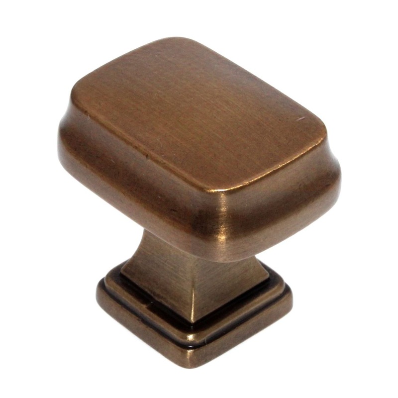 Amerock Revitalize 1 1/4 Rectangle Cabinet Knob Gilded Bronze BP55340GB