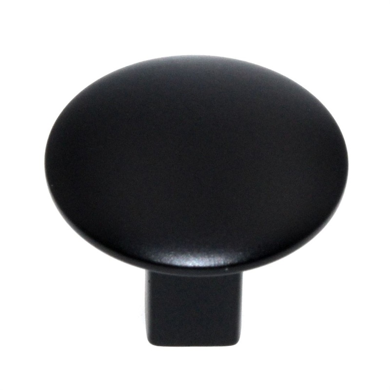 Amerock Riva 1 1/4 Round Cabinet Knob Matte Black BP55362MB