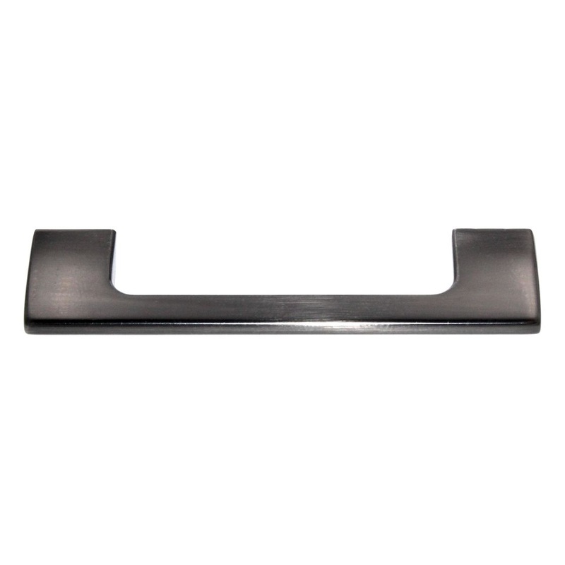 Amerock Riva 3 3/4 (96mm) Ctr Cabinet Arch Pull Graphite BP55365GPH