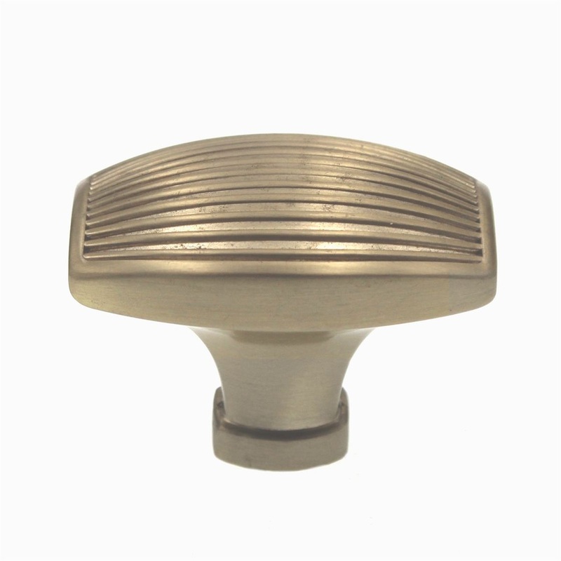 Amerock Sea Grass 1 1/2 Rectangle Cabinet Knob Golden Champagne BP36614BBZ