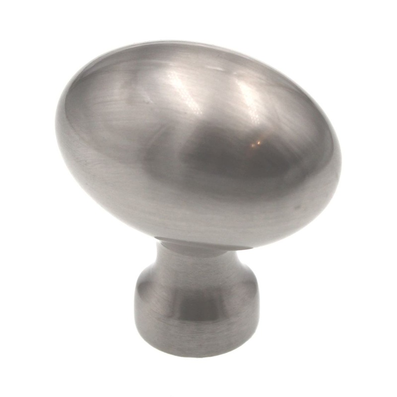 Amerock Vaile 1 3/8 Oval Cabinet Knob Satin Nickel BP53014G10