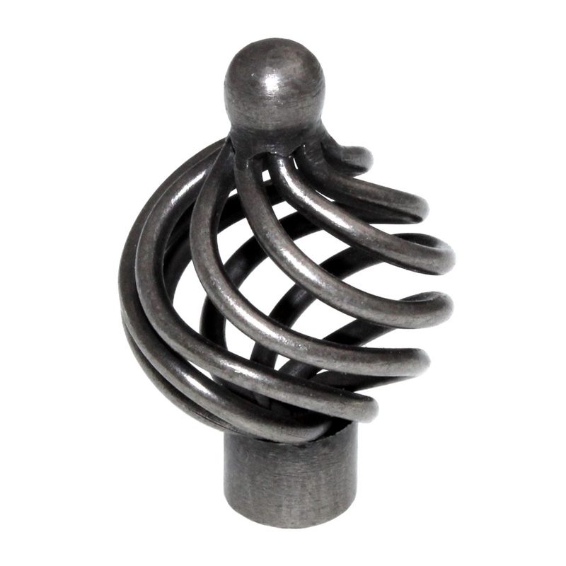 Berenson 1 3/8 Provence Birdcage Cabinet Knob Antique Pewter 9964-2AP-P