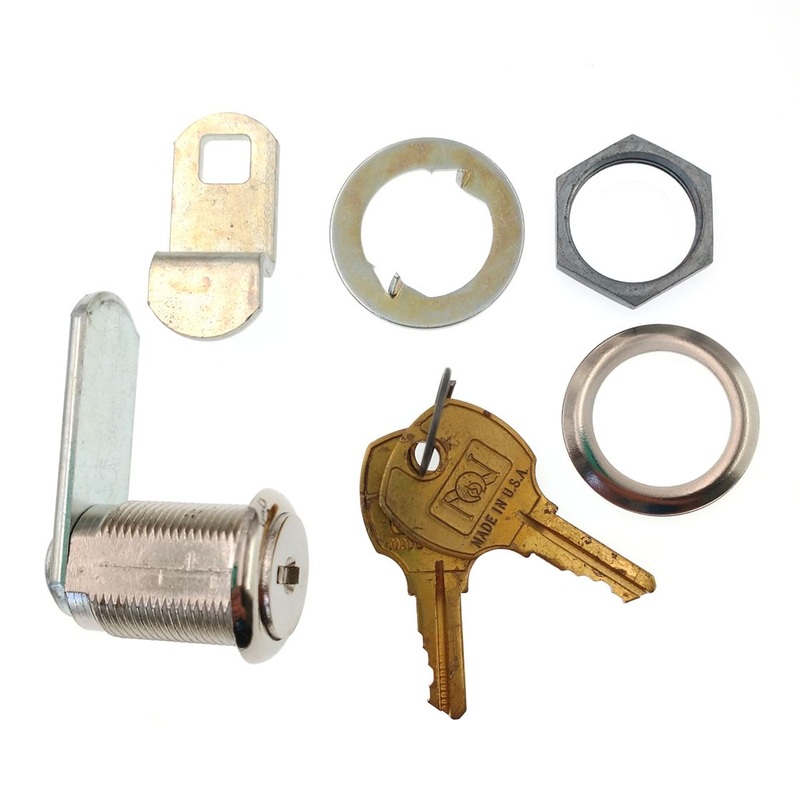 CompX National Cam Lock 15/16 Bright Nickel Keyed Alike Stock Locks C8054-14A