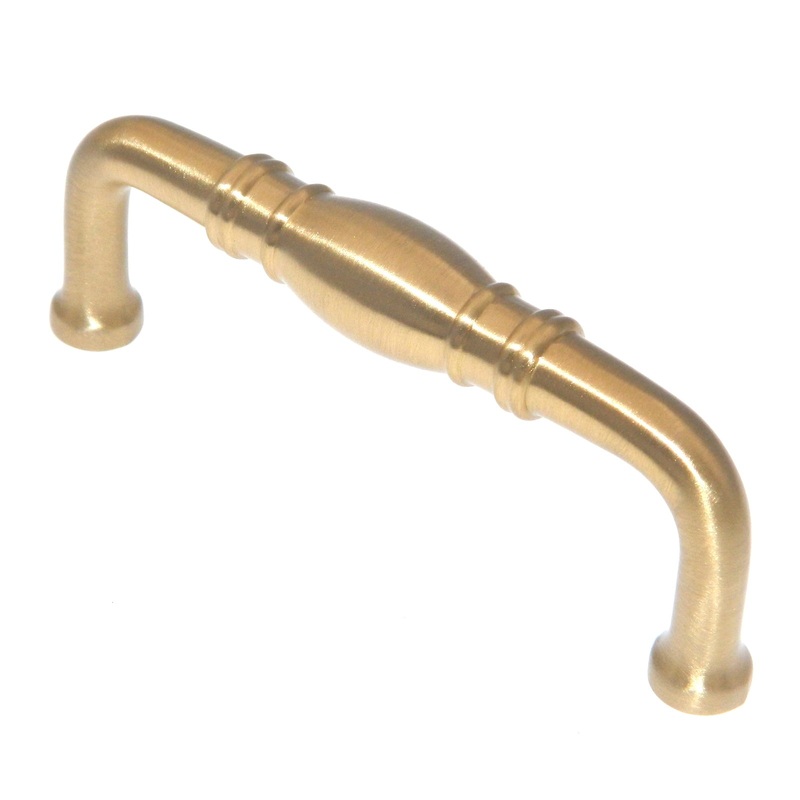 Keeler Power & Beauty Satin Brass 3cc Cabinet Handle Pull Solid Brass K47-04