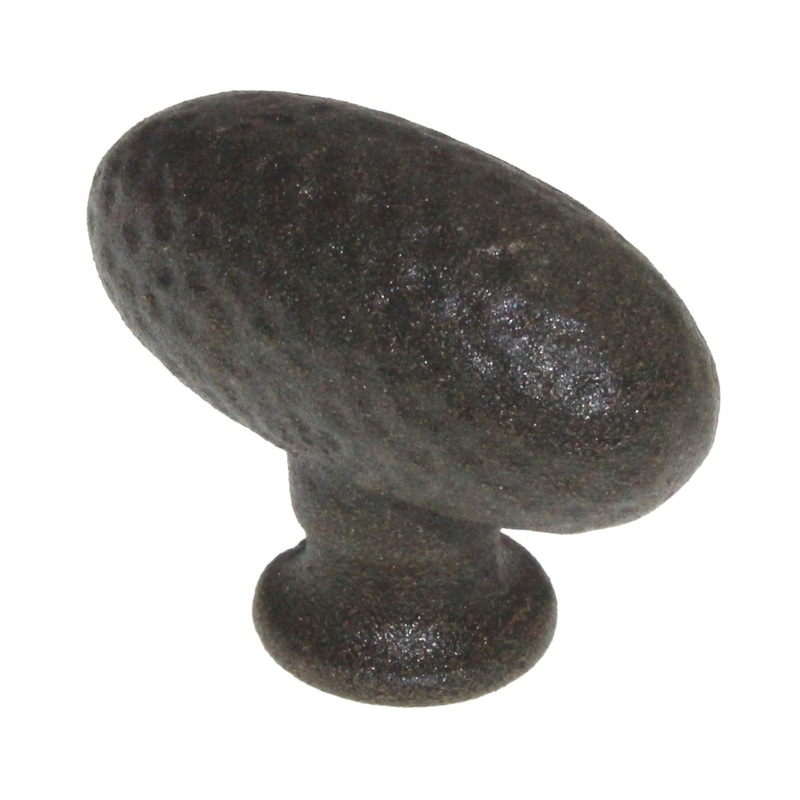 Top Knobs 1 1/2 Chateau Warwick Oval Cabinet Knob Rust M72