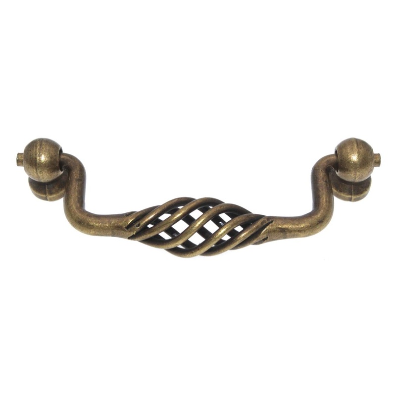 Ultra Hardware Designer’s Edge Bail Pull 4 Ctr Antique Brass 59722
