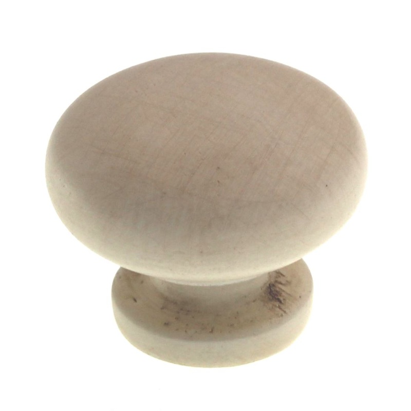 Warwick 1 9/16  Woodgrain Round Cabinet Knob Light Almond WA880-LAD