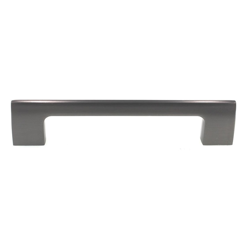 Amerock Riva Graphite 5 (128mm) Ctr. Cabinet Arch Pull Handle BP55367GPH