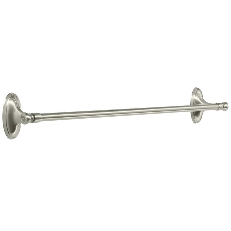Amerock Saybrook Satin Nickel 24 Bath Towel Bar BH26534-G10