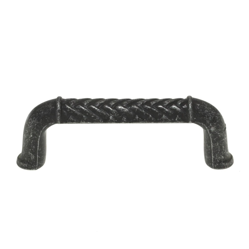 Belwith Catamaran Basket Weave 3 Cabinet Arch Pull Vibra Pewter P7511-VP