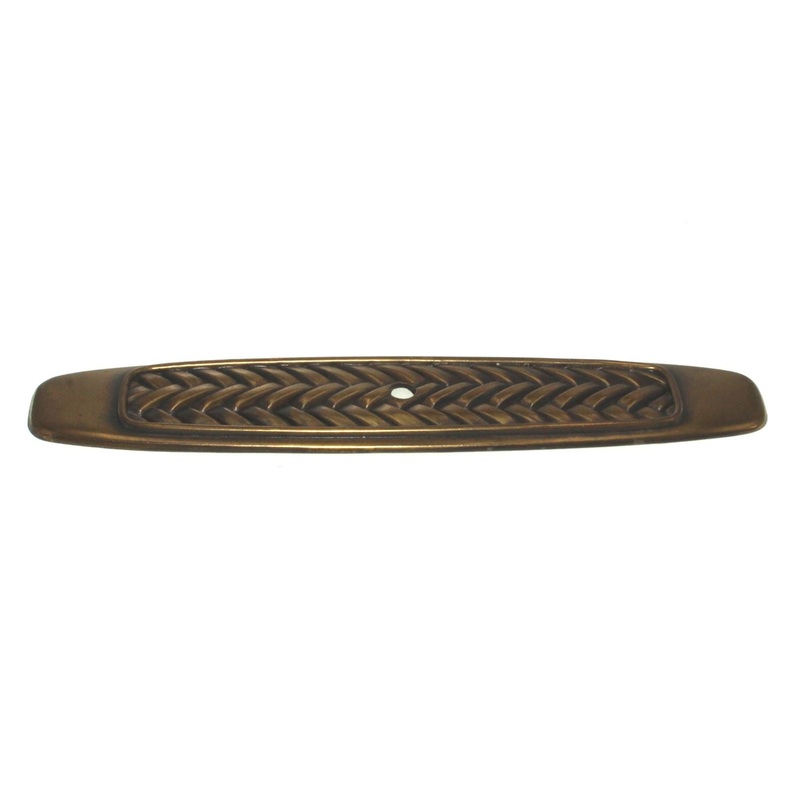Belwith Catamaran Weave 5 Cabinet Knob Backplate Windsor Antique P7514-WA