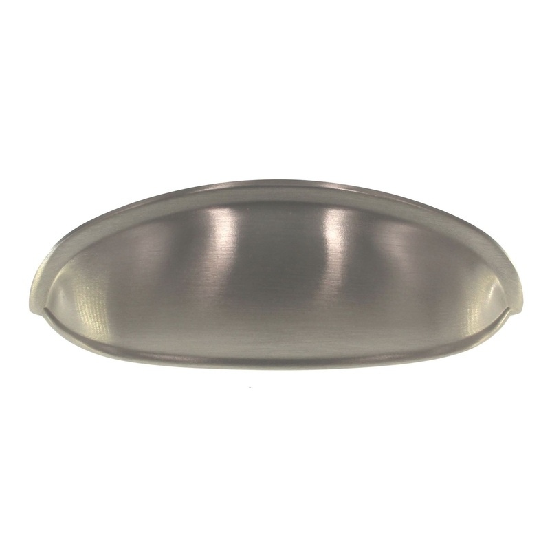 Belwith Keeler Power & Beauty Satin Nickel 3 Ctr. Drawer Cup Pull Handle K407