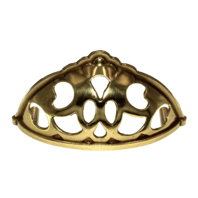 Belwith Queen Anne Lancaster Hand Polished 3 Ctr. Drawer Cup Pull P360-LP