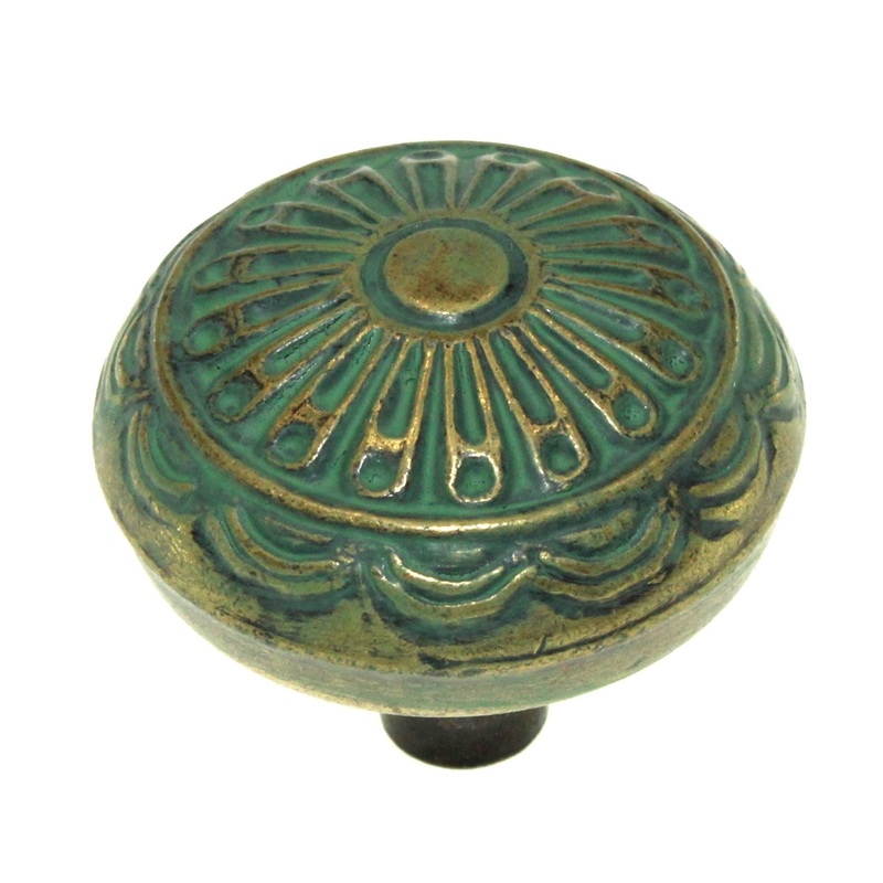 Belwith Southwest Lodge Verde Antique 1 1/4 Round Cabinet Knob P391-VA