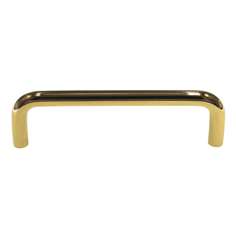 Belwith Wire Pulls Polished Brass 4 Ctr. Cabinet Wire Pull Handle PW355-3