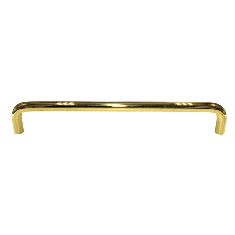 Belwith Wire Pulls Polished Brass 7 1/2 (192mm) Ctr. Cabinet Pull PW398-3