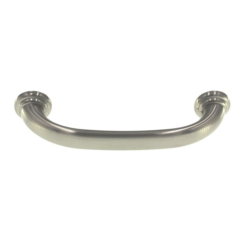 Belwith Zephyr Satin Nickel 3 3/4 (96mm) Ctr. Cabinet Arch Pull Handle P2281-SN